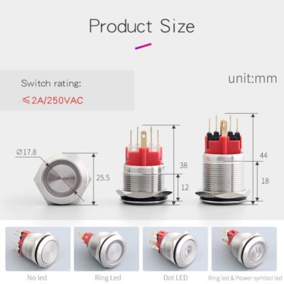 12 Volt Push Button On Off Switch