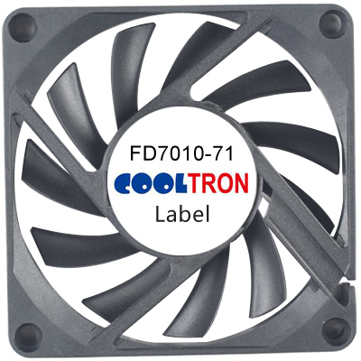 FD7010-71 Series DC AXIAL FAN 70 x 70 x 10mm Air Flow:15.10 ~ 21.30 CFM