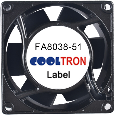 FA8038-51 Series AC AXIAL FAN 80 x 80 x 38mm Air Flow:26.0 ~ 31.0 CFM - Image 2