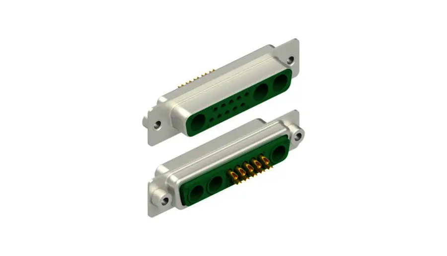 D-Sub mixed layout connectors - DBM 13W3 L GN M3