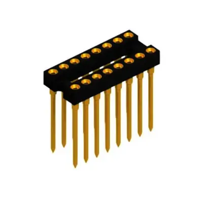 High-precision sockets and plugs for DIL-IC - DIL 16 N G