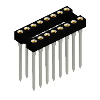 High-precision sockets and plugs for DIL-IC - DIL 16 N Z