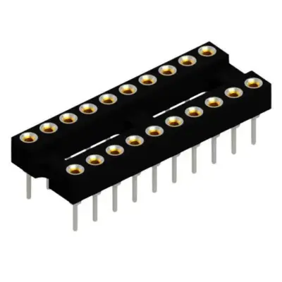 High-precision sockets and plugs for DIL-IC - DIL 20 M Z