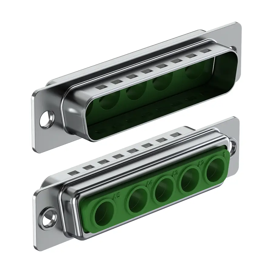D-Sub mixed layout connectors - DSM 5W5 L GN M3 - Image 3