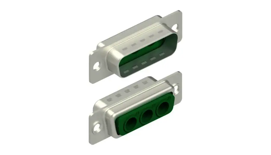 D-Sub mixed layout connectors - DSM 3W3 L