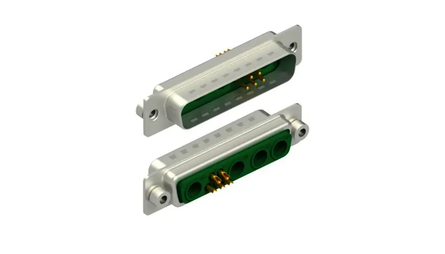 D-Sub mixed layout connectors - DSM 9W4 L GN UN