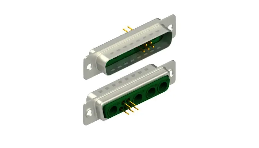 D-Sub mixed layout connectors - DSM 9W4 T