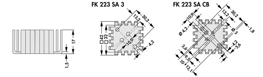 Finger shaped heatsinks - FK 223 SA - Image 2