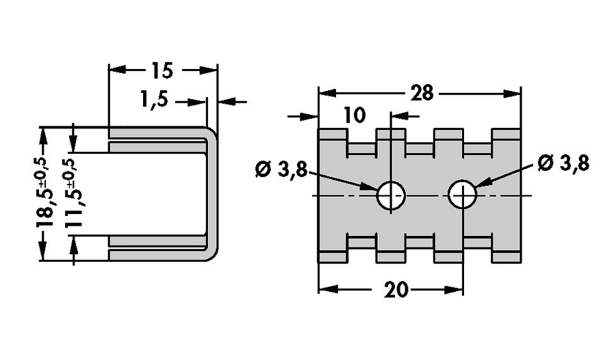 Finger shaped heatsinks - FK 234 SA L 4 - Image 3