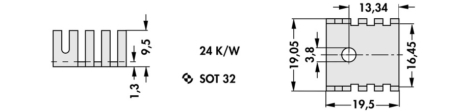 Finger shaped heatsinks - FK 239 SA 32 - Image 2