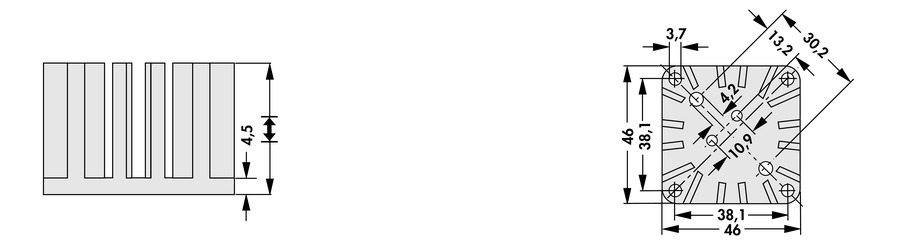 Finger shaped heatsinks - FK 318 SA 3 - Image 2