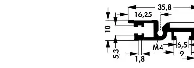 Profiles for 19" subracks - GB 29 L ME