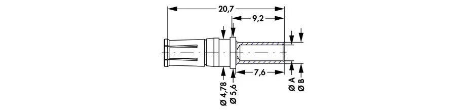 Socket contact, loose - HAB 10 C - Image 2