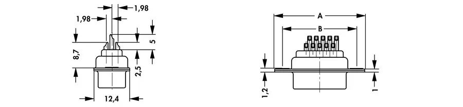 D-Sub connectors High Density - HD B 15 L - Image 3