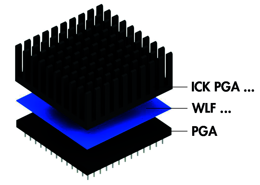 Heatsinks for PGA - ICK PGA 11 x 11 x 8 - Image 3