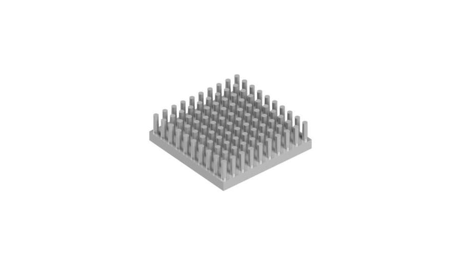 Pin heatsinks - ICK S 36 x 36 x 10