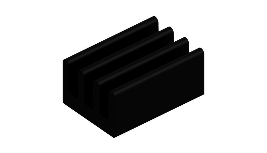 Heatsinks for DIL-IC, PLCC and SMD - ICK SMD H 17 SA