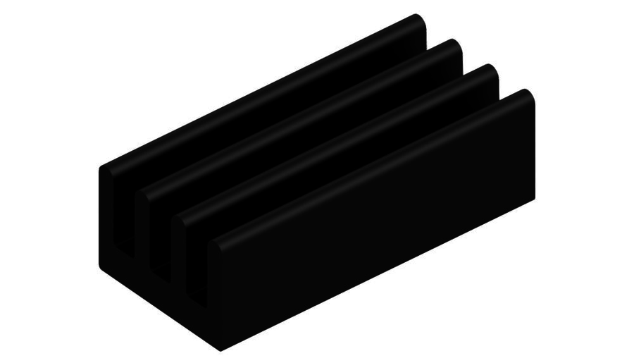Heatsinks for DIL-IC, PLCC and SMD - ICK SMD H 25 SA
