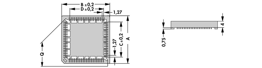 Sockets for IC-PLCC - PLCC 20 SMD - Image 2