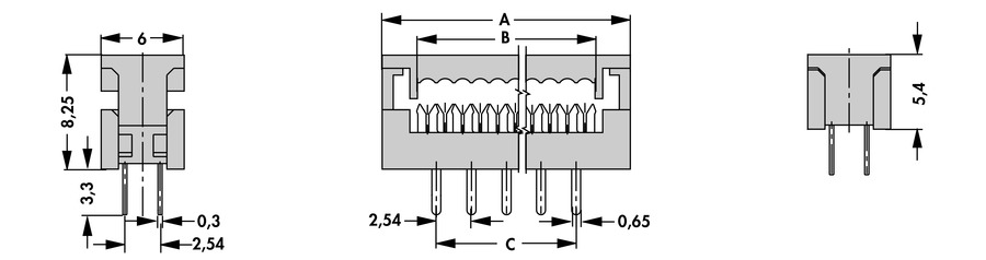 Printed circuit connector - SBAU 16 Z - Image 2