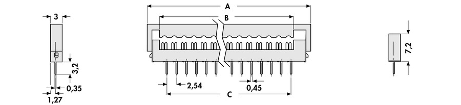 Printed circuit connector - SBAU 1 17 - Image 2