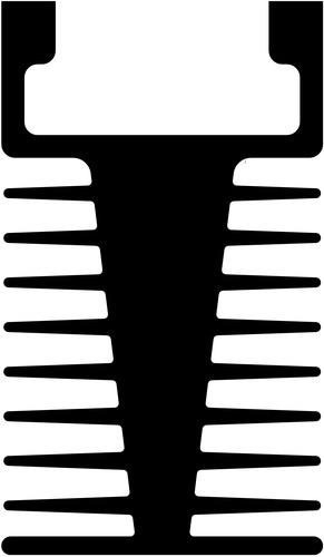 Standard extruded heatsinks - SK 15 1000 AL WL - Image 2